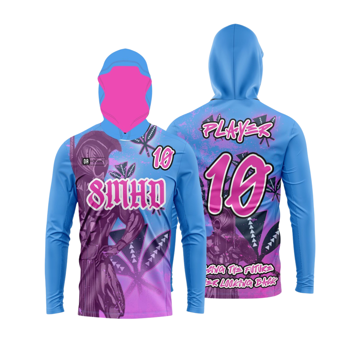 Team 8MHD Flag Football Parent/Coach Booster - Long Sleeve Shirt - Blue