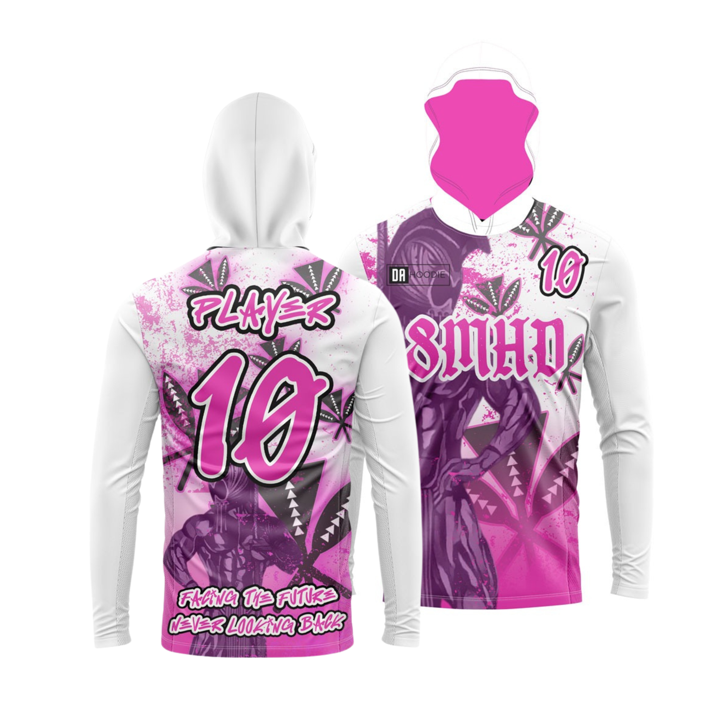 Team 8MHD Flag Football Parent/Coach Booster - Long Sleeve Shirt - Pink