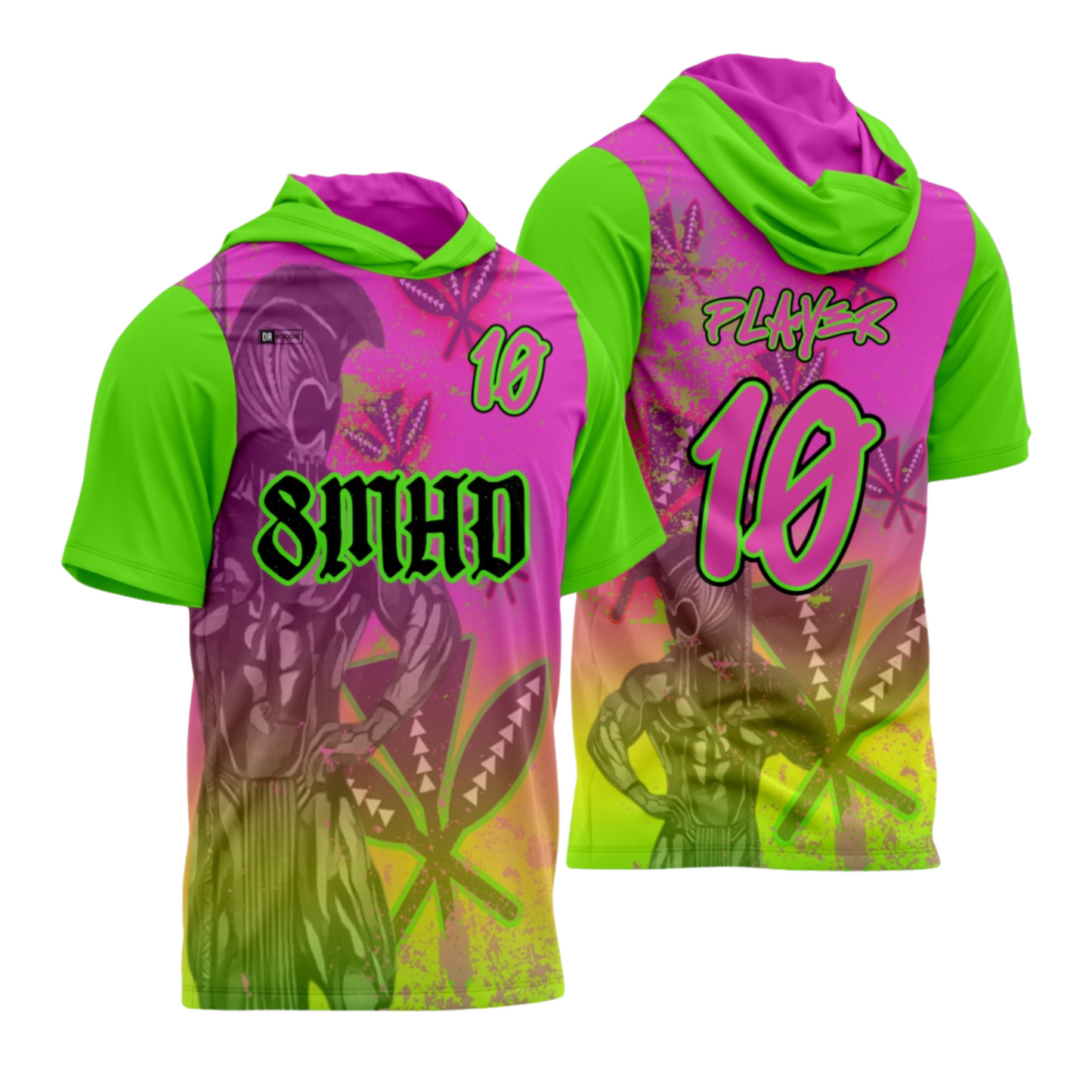 *CUSTOM* Team 8MHD Flag Football Parent/Coach Booster - Short Sleeve / Sleeveless Shirt - Pink