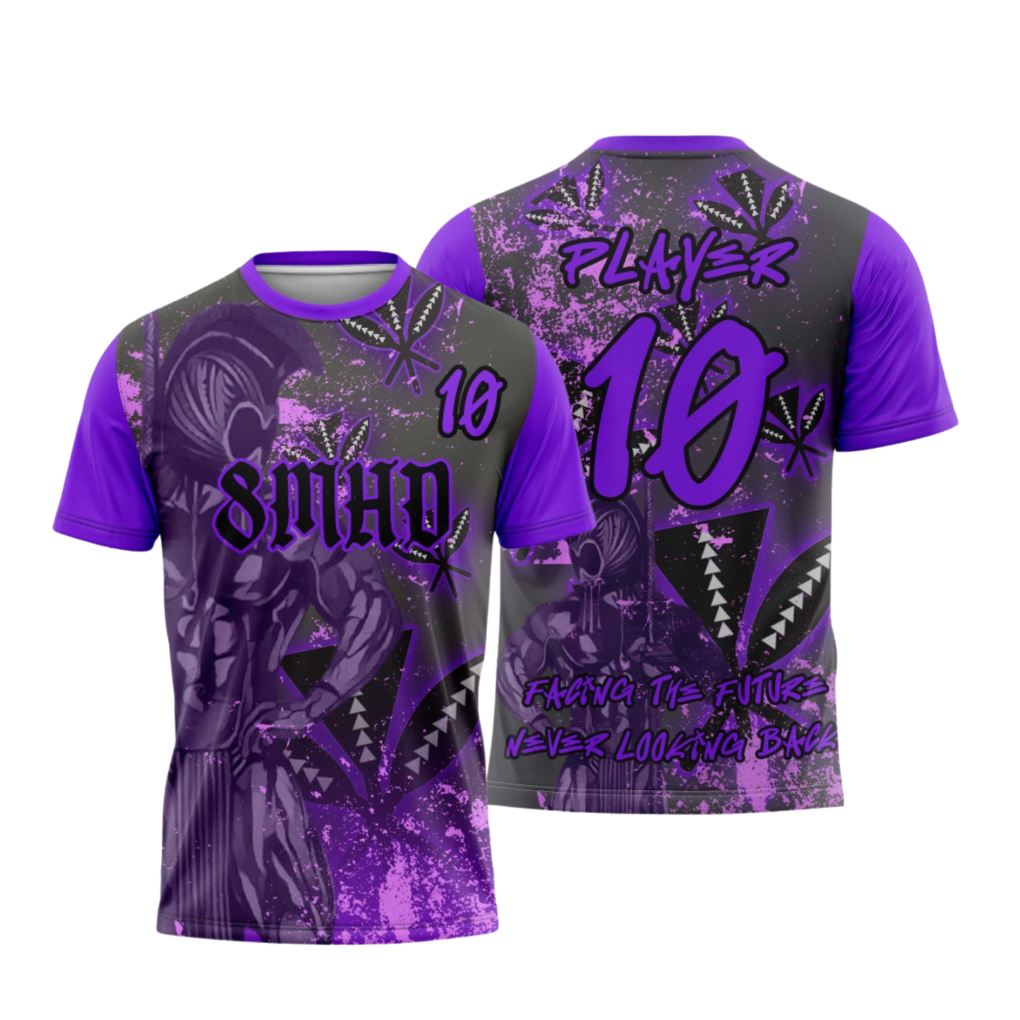Team 8MHD Flag Football Parent/Coach Booster - Short Sleeve / Sleeveless Shirt - Purple