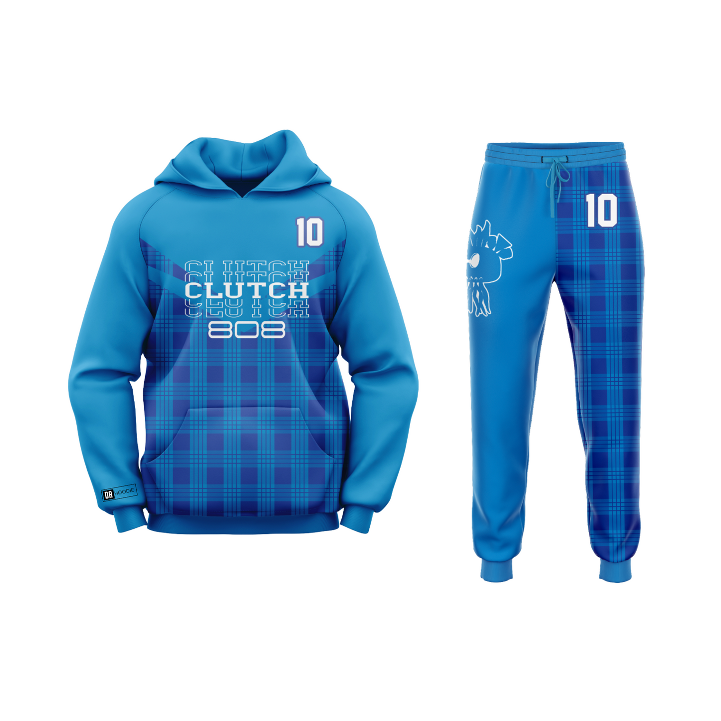 *CUSTOM* Clutch 808 Flag Football Hoodie & Pants Set - ADULT