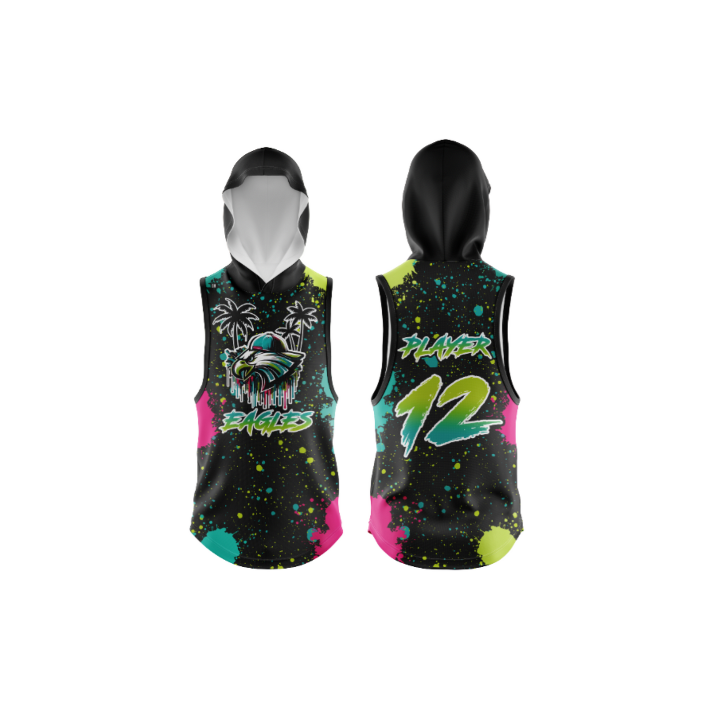 Eagles Jersey Paint Drip Set - Reversible Top