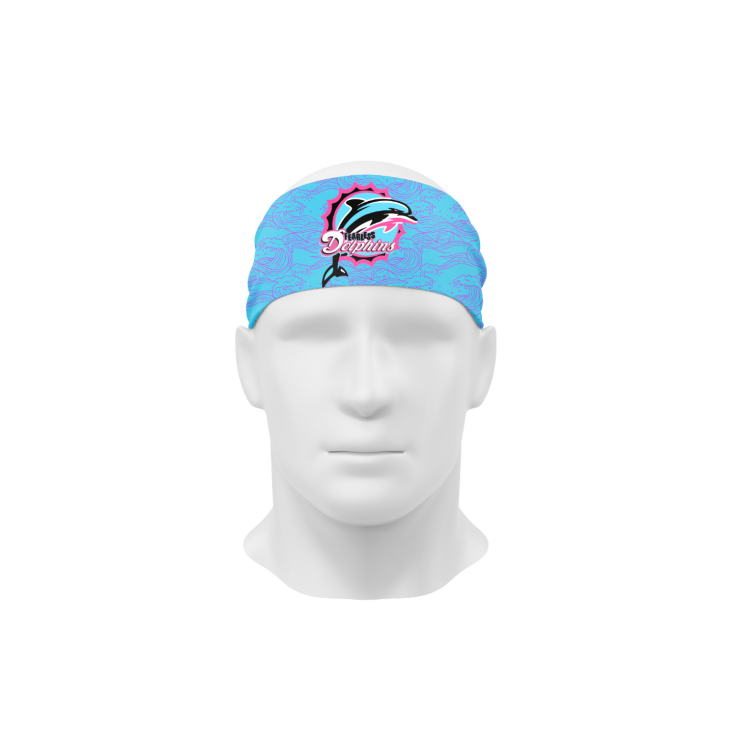*CUSTOM* Fearless Dolphins - Player Headband