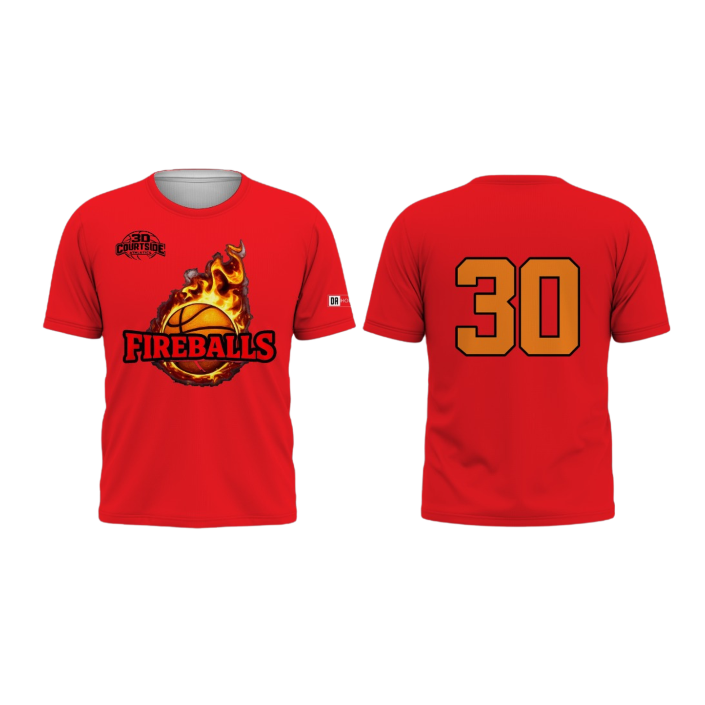 Fireballs Basketball Practice Shirt - Short Sleeve