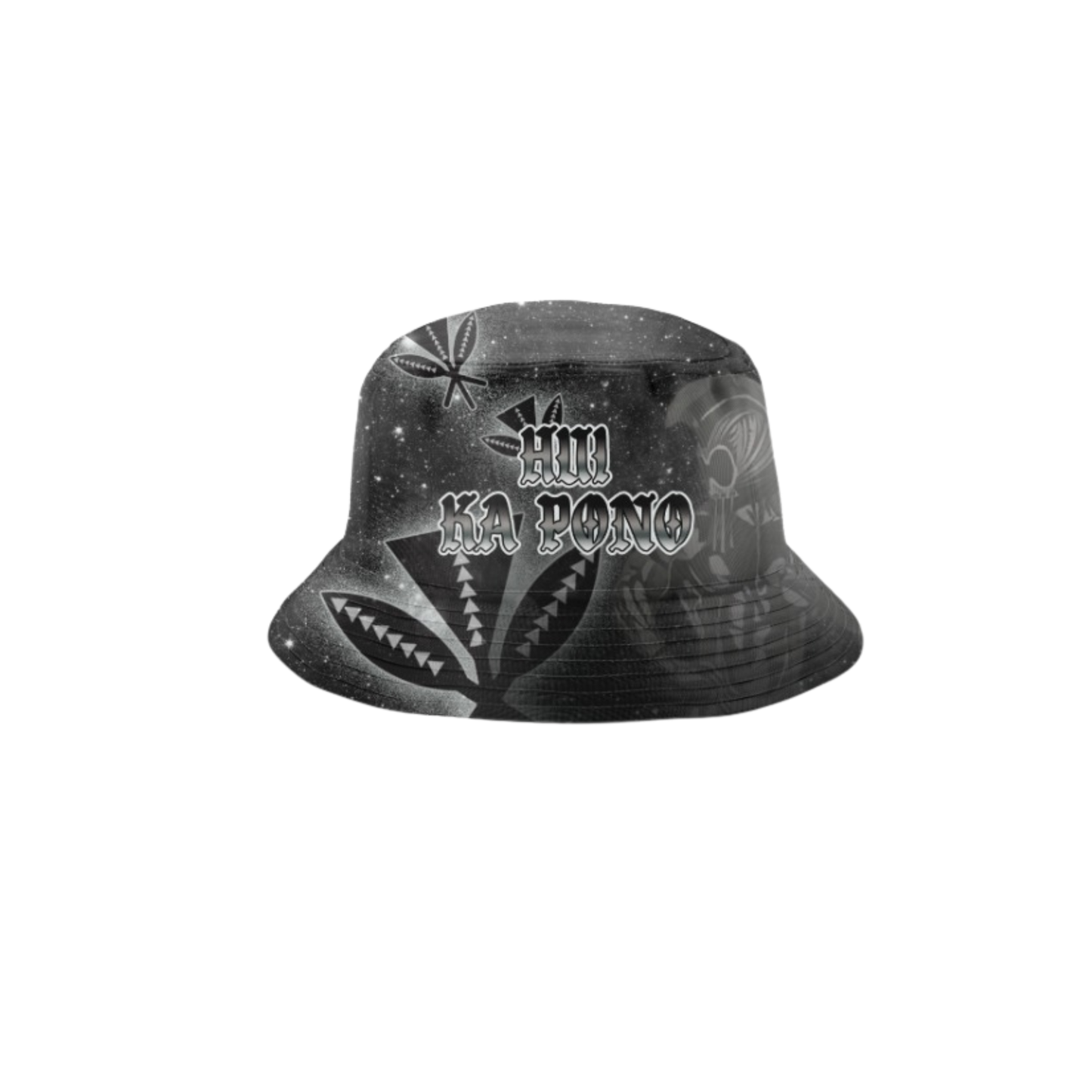 Hui Ka Pono Bucket Hat - Black White