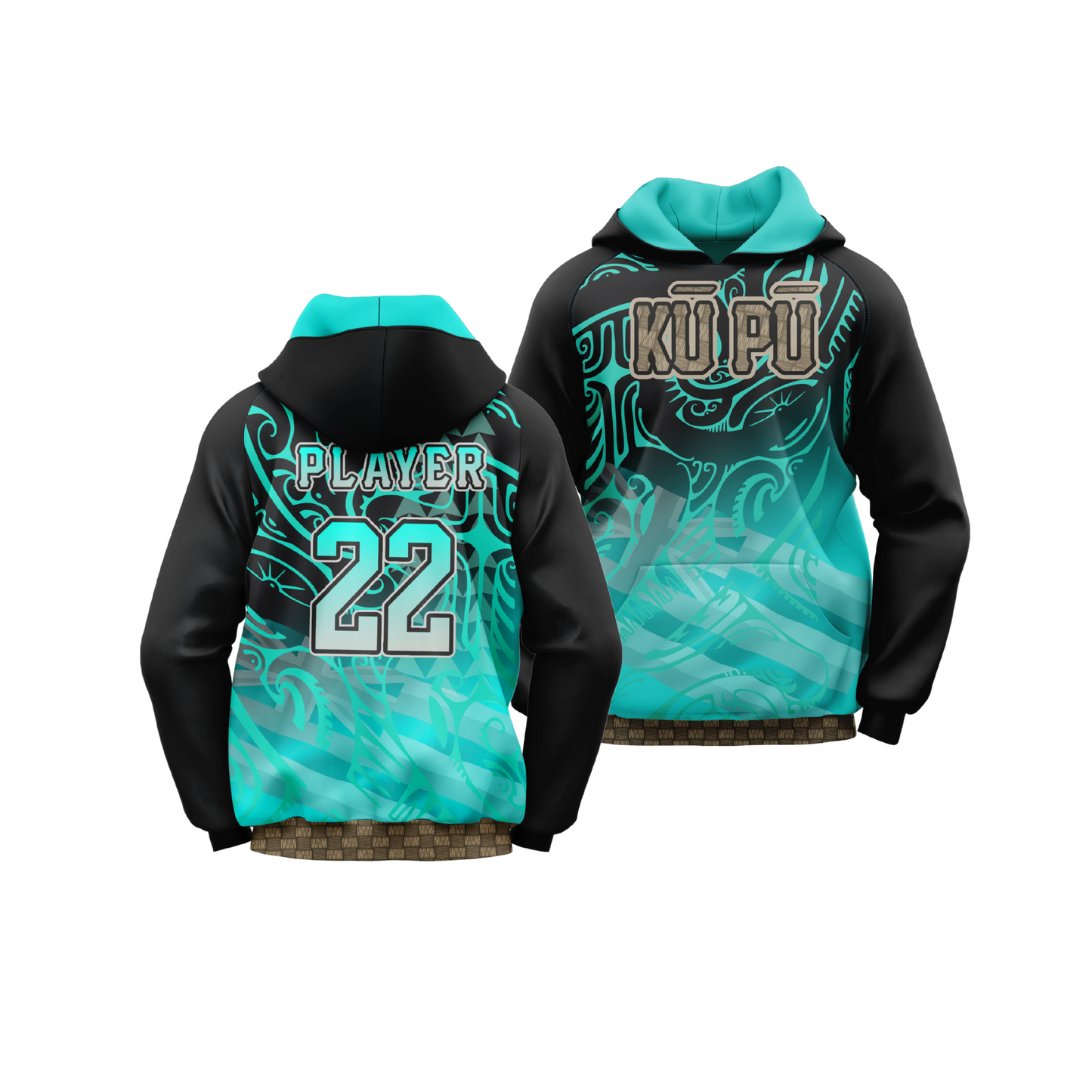 *CUSTOM* Kū Pū Flag Football Hoodie & Pants Set - YOUTH