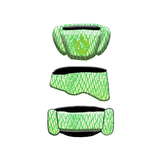 Nemesis Green Flag Football - Crown Helmet
