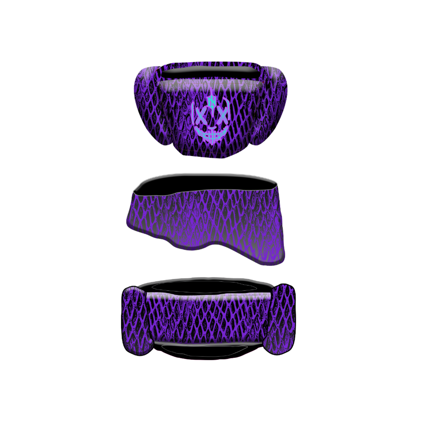 Nemesis Purple Flag Football - Crown Helmet