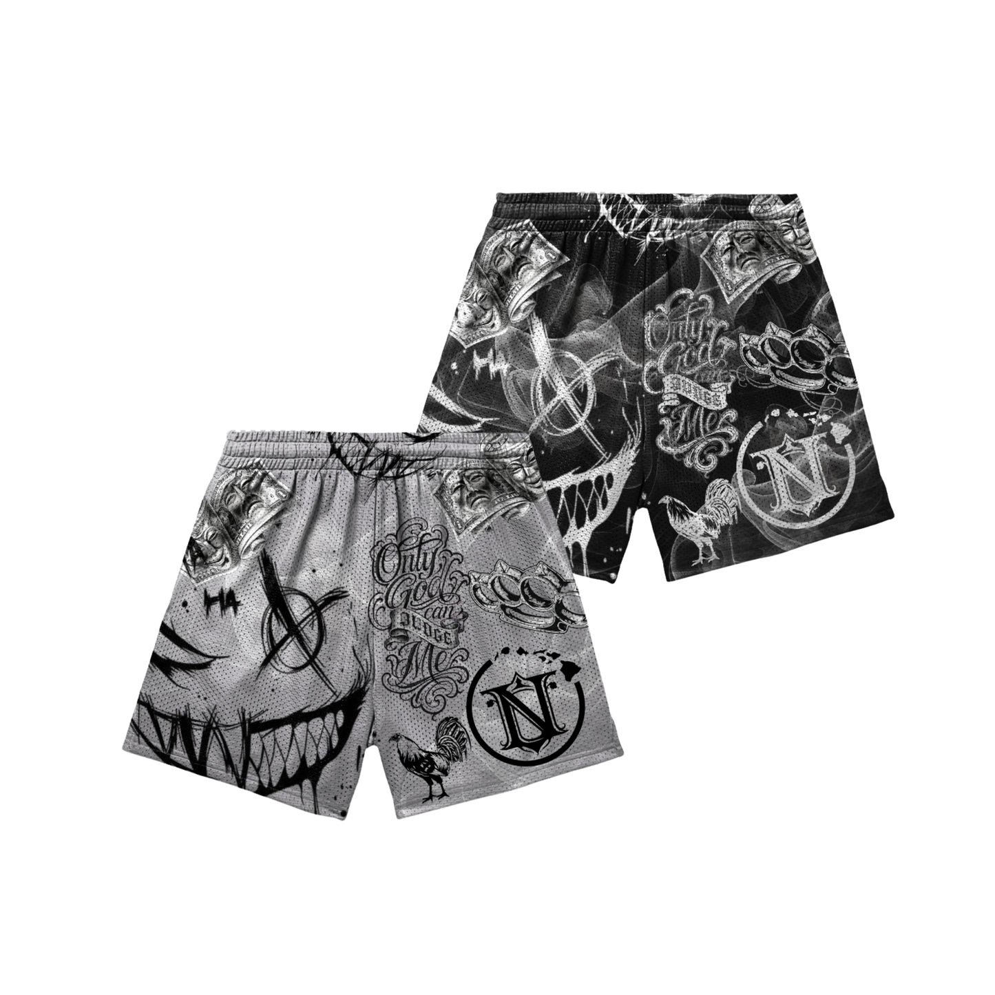 Nemesis Mesh Tattoo Shorts