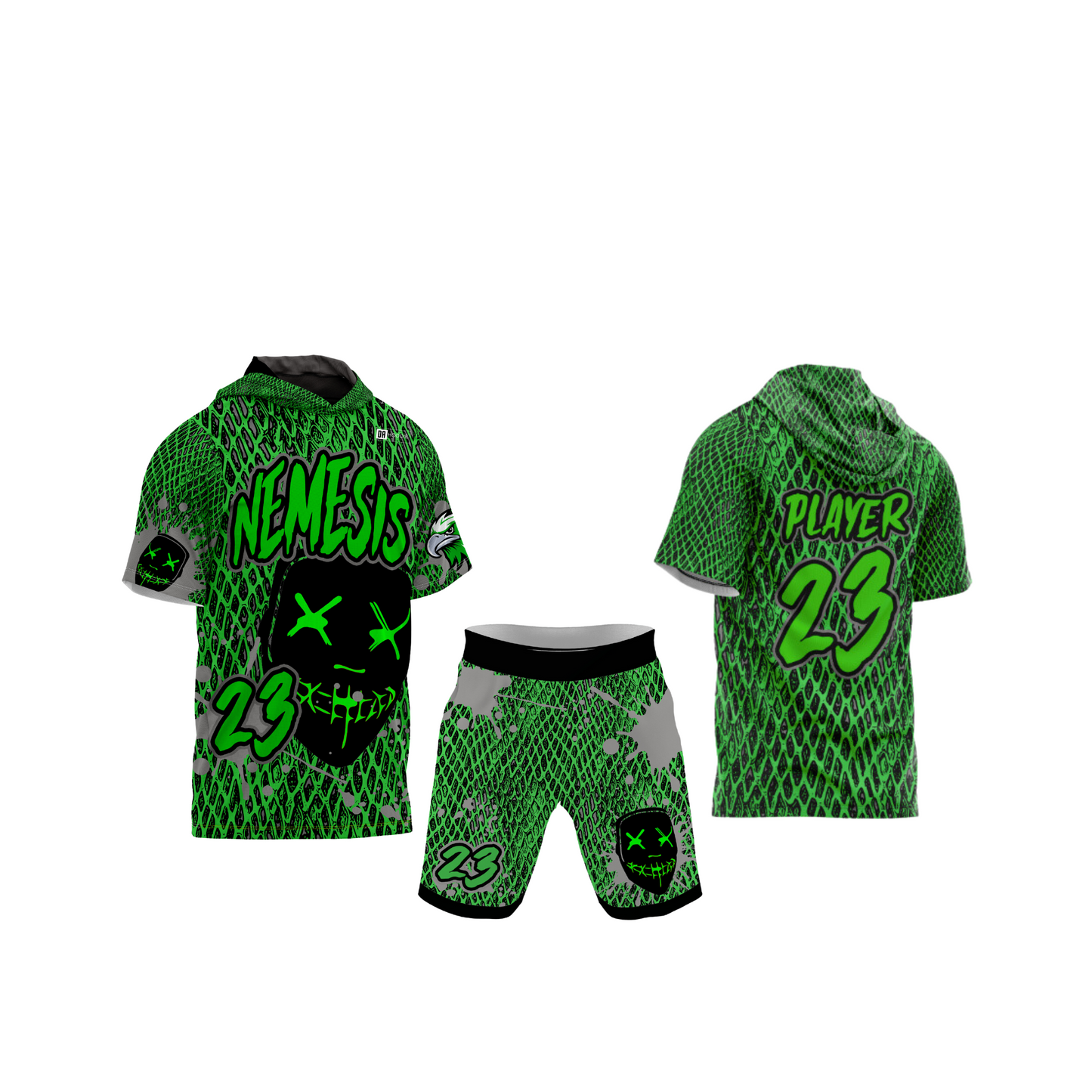 *CUSTOM* Nemesis Flag Football Jersey Combo - Green