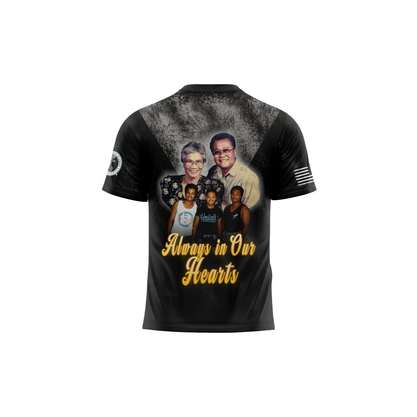 Pagaragan Memorial Short Sleeve Aunty Shirt - Black/White