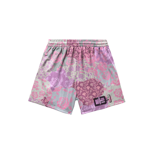 *PRE-ORDER* Mesh Shorts - Pauahi Patched Roses