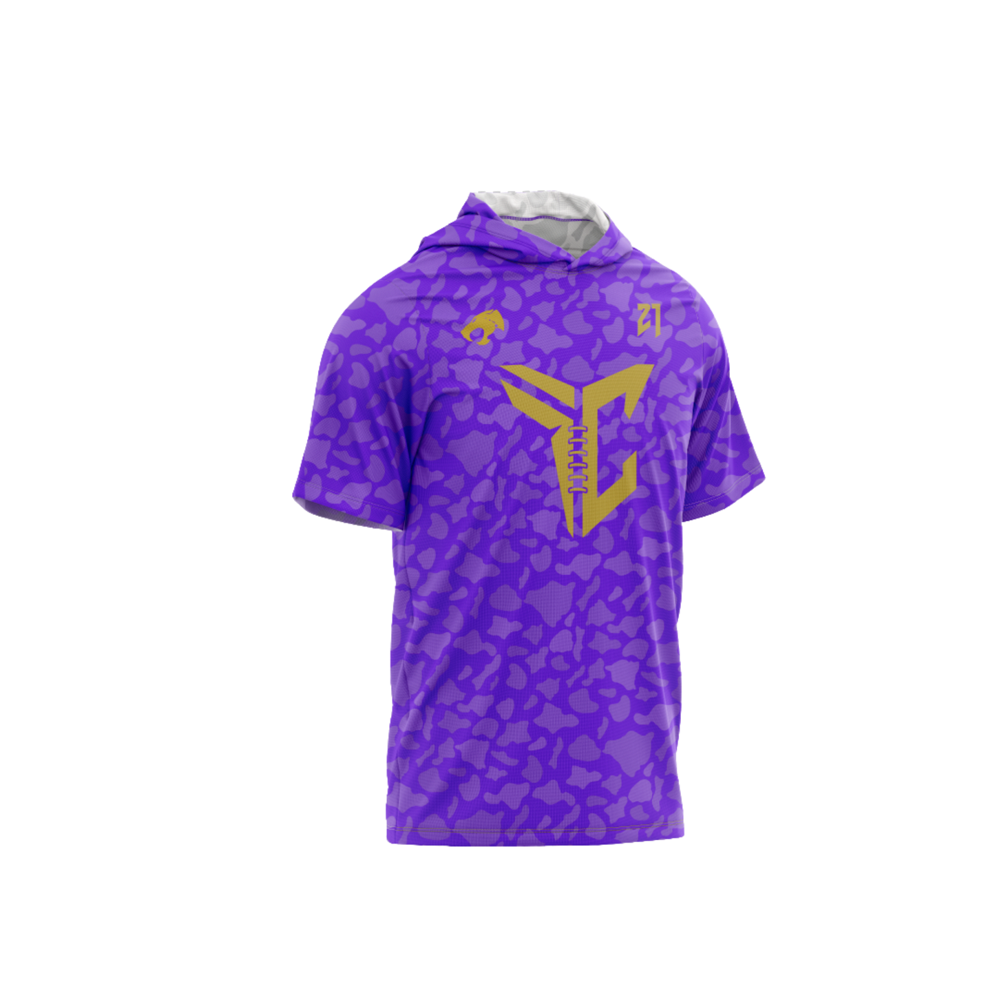 Thundercats Football Parent Short Sleeve Shirt Booster Mamba - Purple