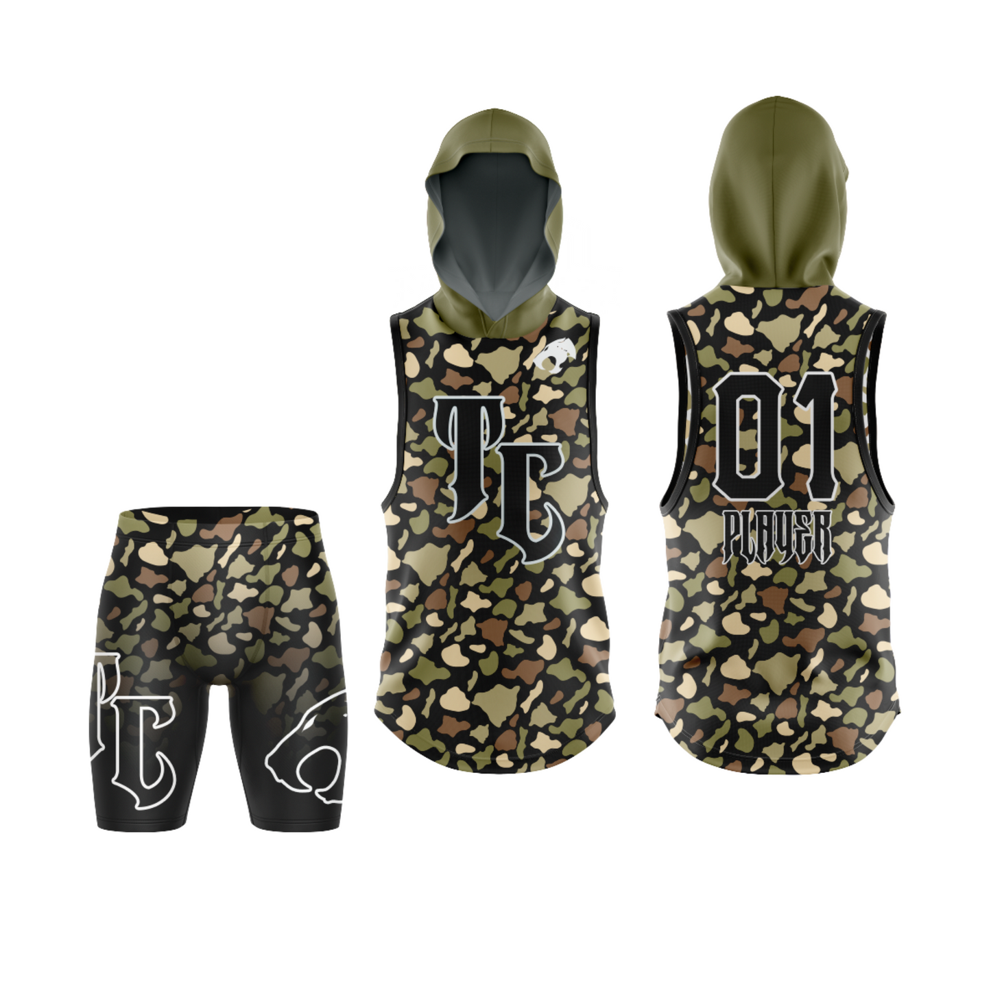Thundercats BOYS Hawaii Camo - BLACK