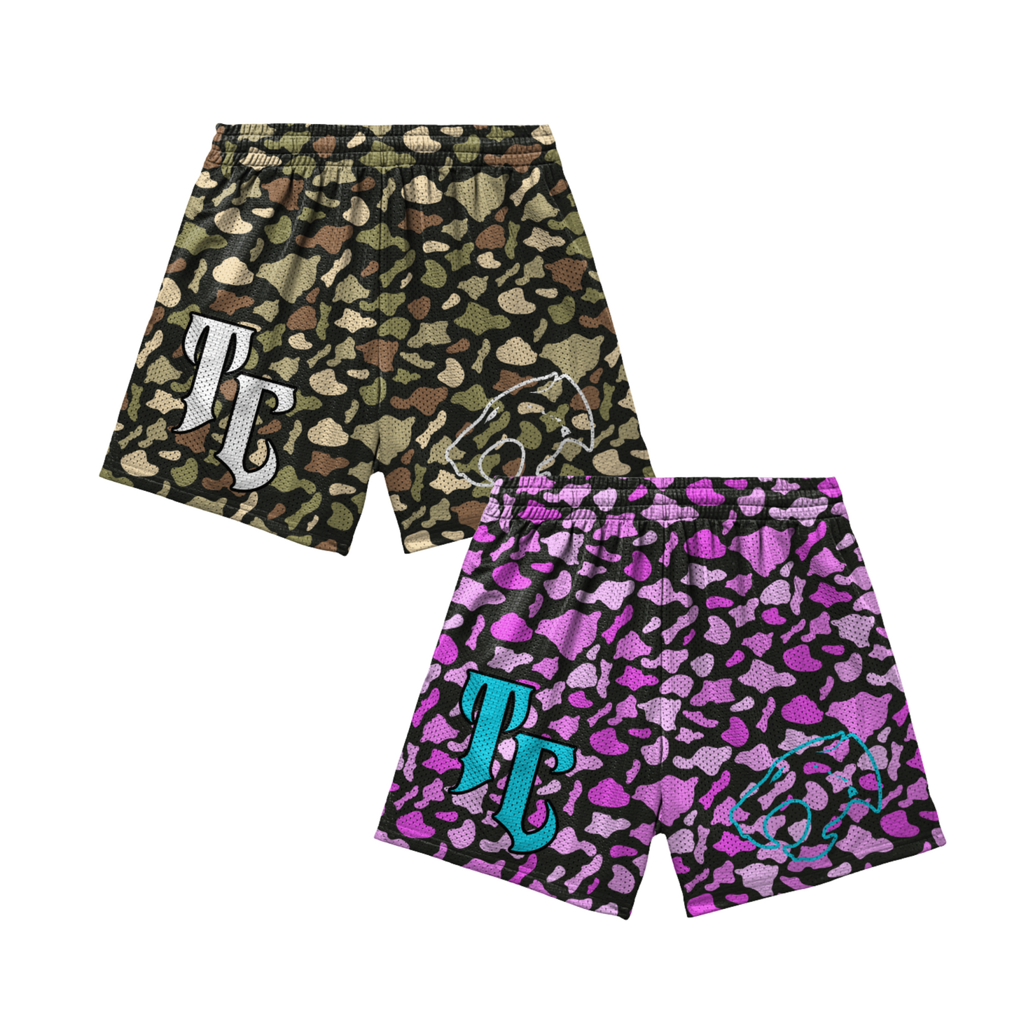 Thundercats Team Mesh Shorts Hawaii Camo
