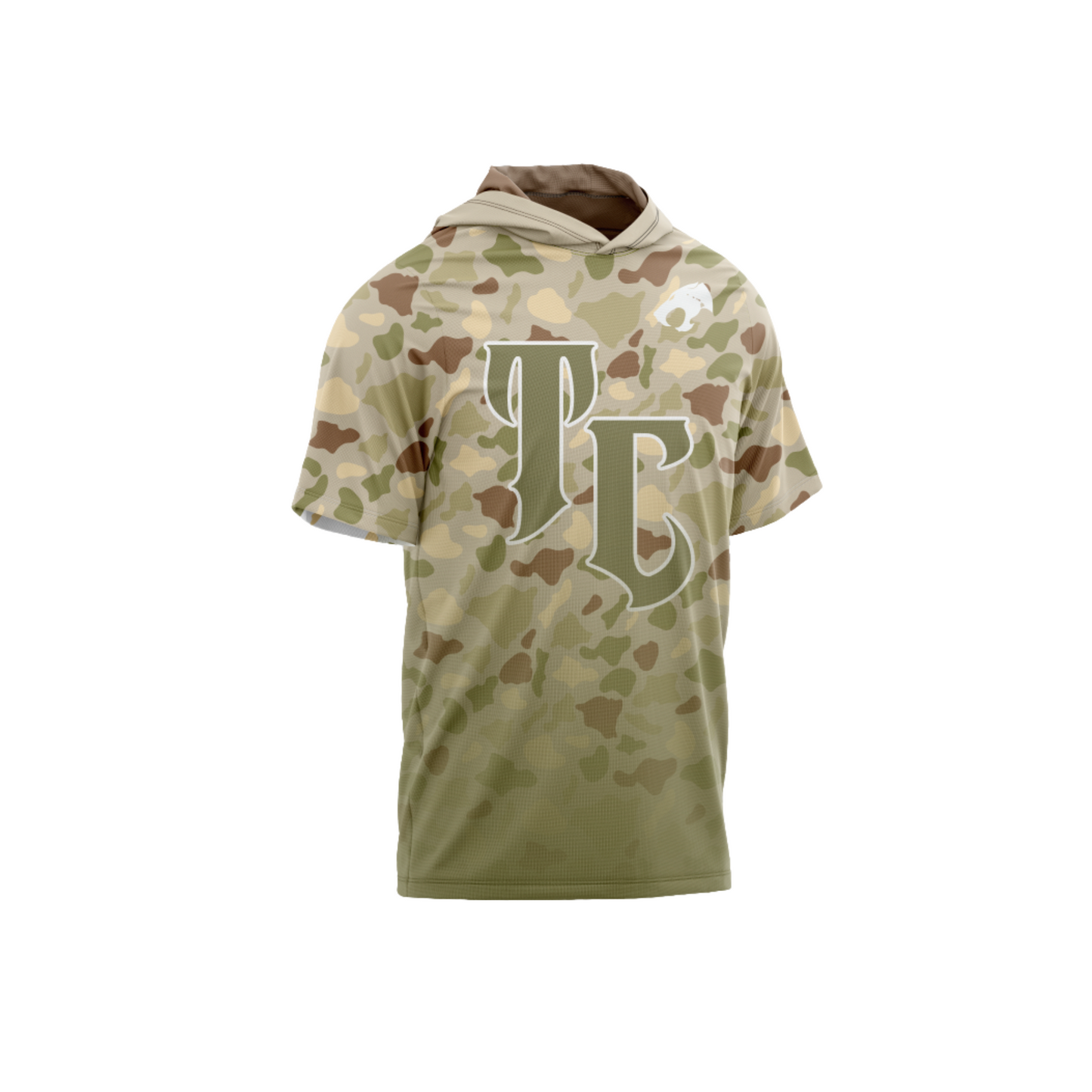 Thundercats Football Parent Short Sleeve Shirt Booster Hawaii Camo - Desert