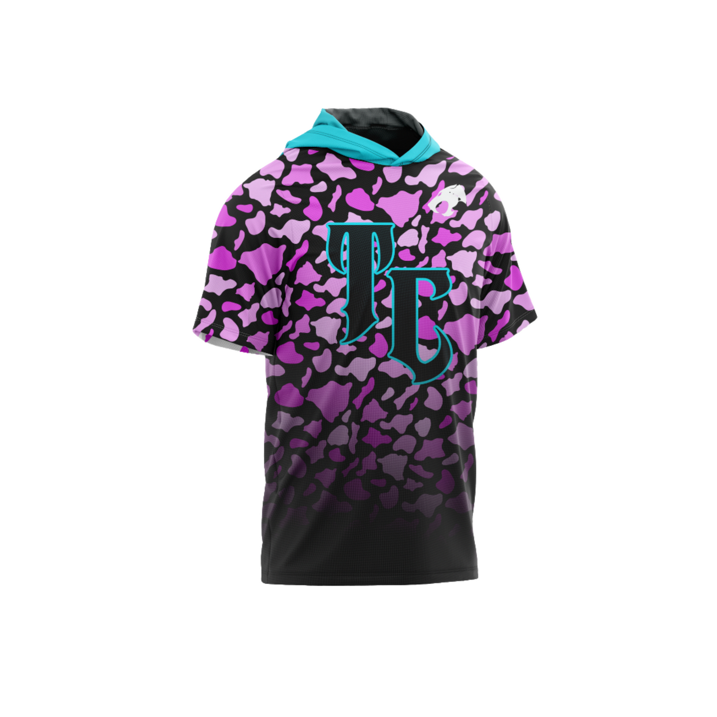 Thundercats Football Parent Short Sleeve Shirt Booster Hawaii Camo - Pink