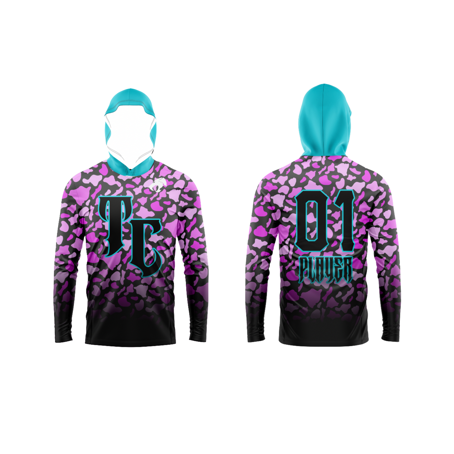 Thundercats Football Parent Long Sleeve Shirt Booster Hawaii Camo - Pink