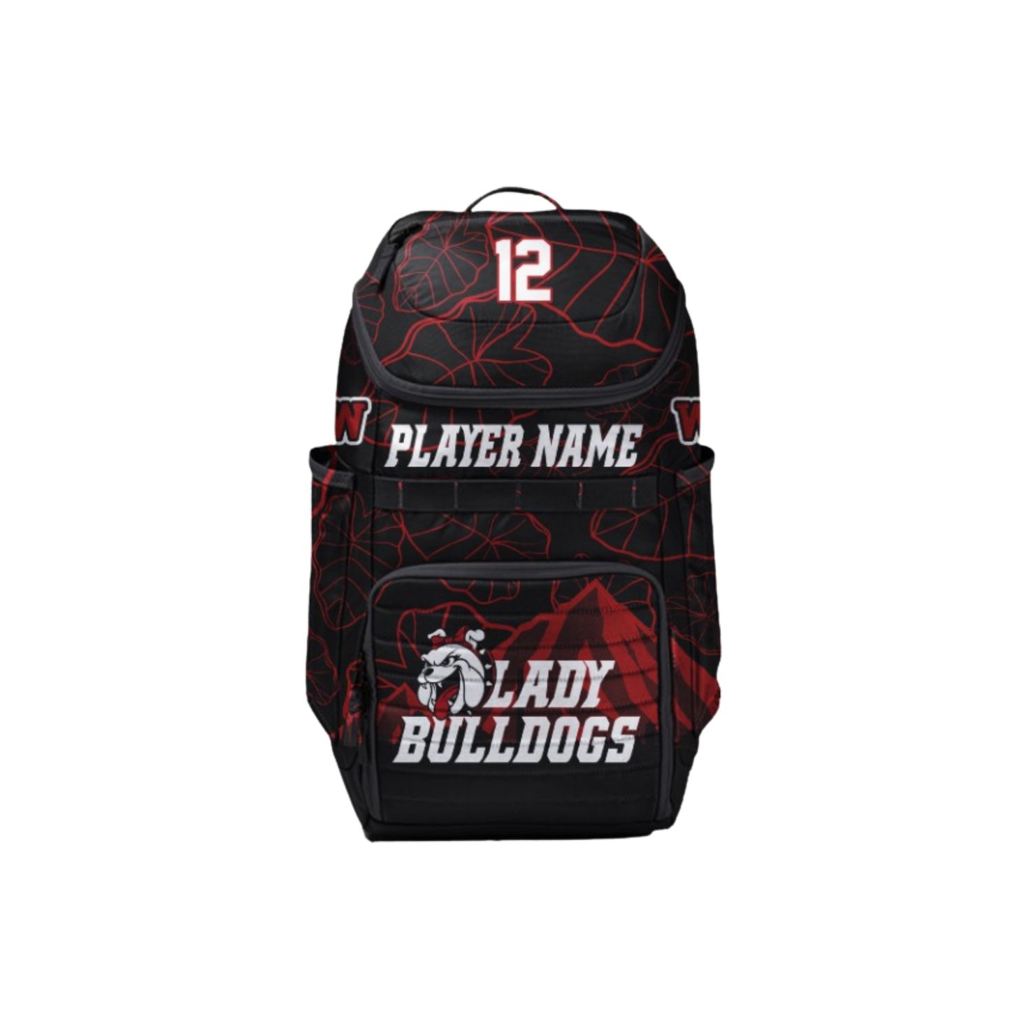 Waialua Lady Bulldogs Backpack - BLACK