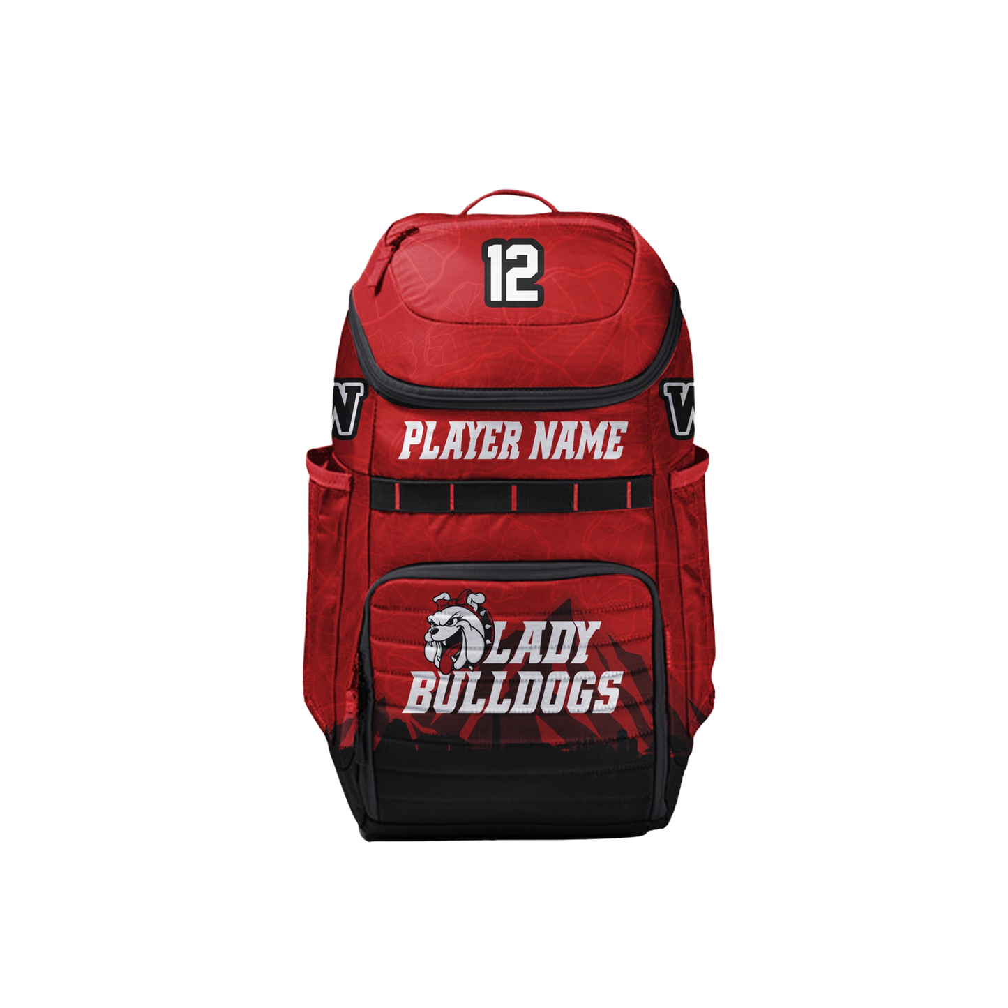 Waialua Lady Bulldogs Backpack - RED