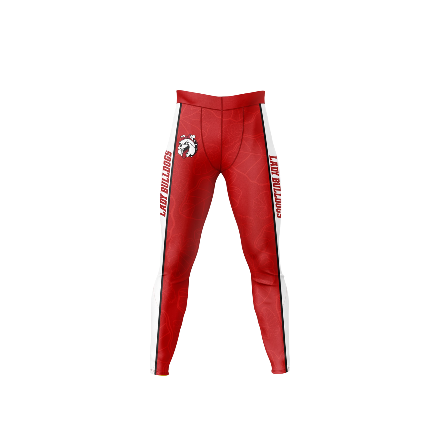 Waialua Lady Bulldogs Compression Pants - Red