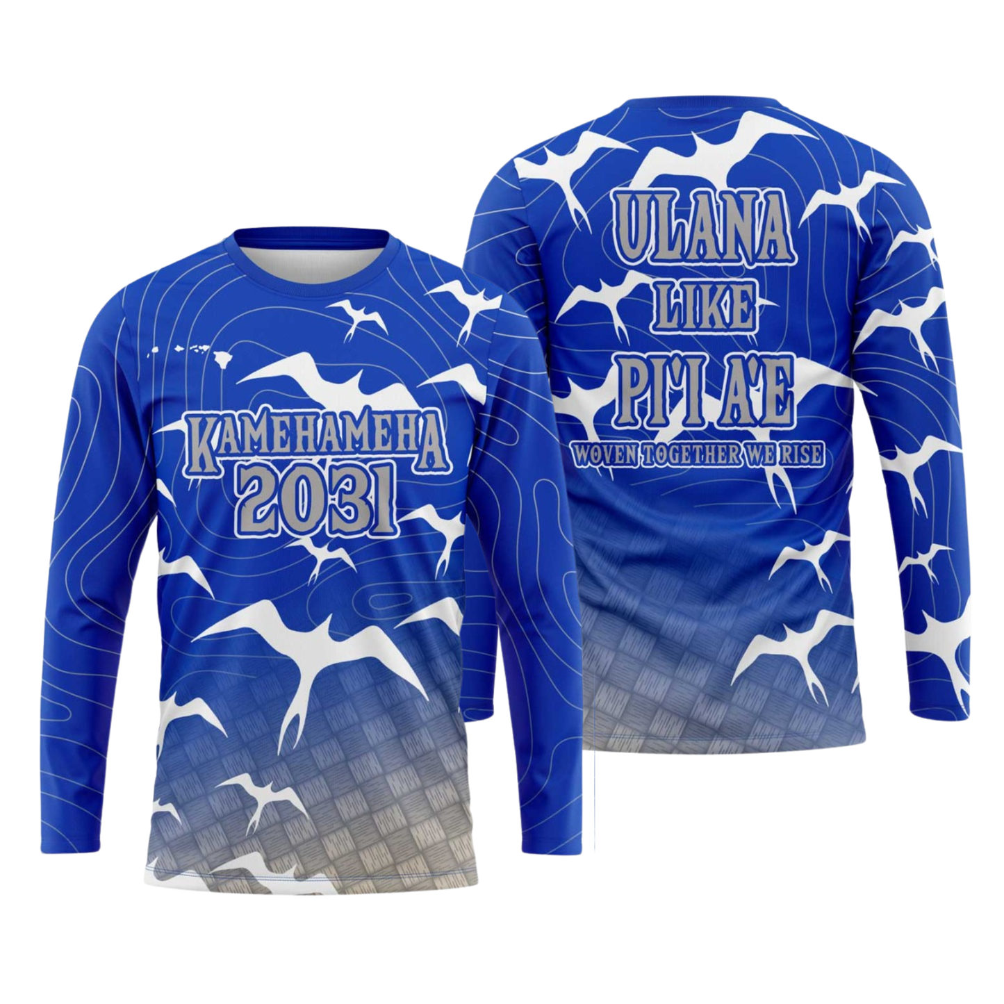 Kamehameha Class of 2031 Long Sleeve Shirt Blue