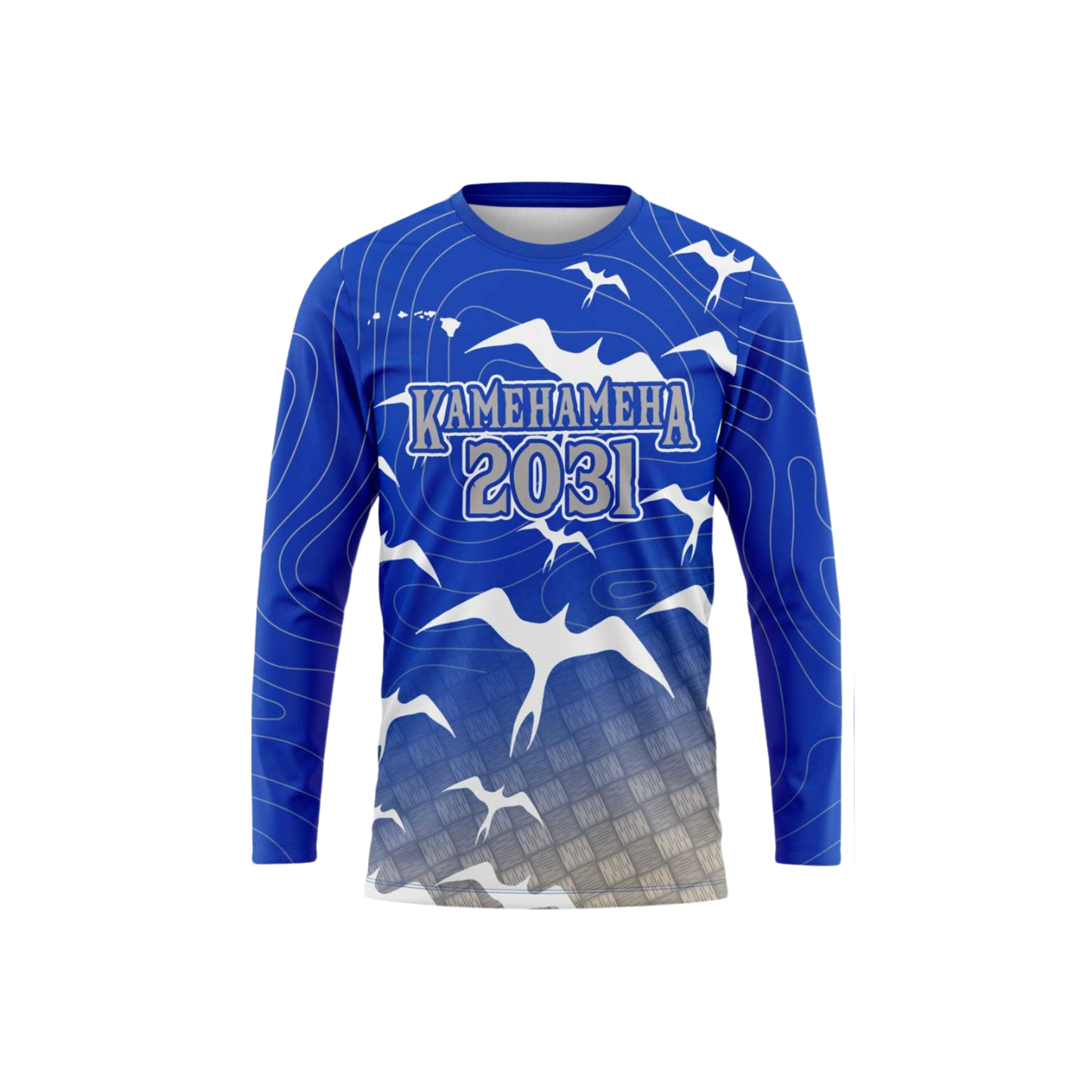 Kamehameha Class of 2031 Long Sleeve Shirt Blue