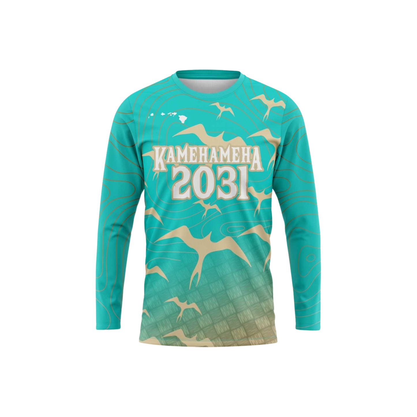 Kamehameha Class of 2031 Long Sleeve Shirt Teal