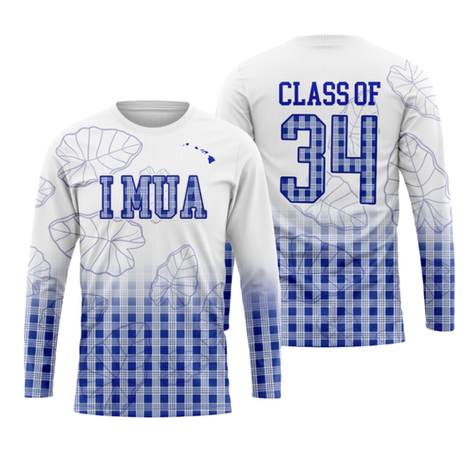 Kamehameha Class of 2034 Long Sleeve Shirt WHITE