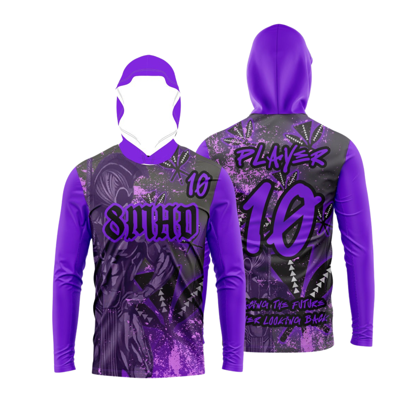 Team 8MHD Flag Football Parent/Coach Booster - Long Sleeve Shirt - Purple