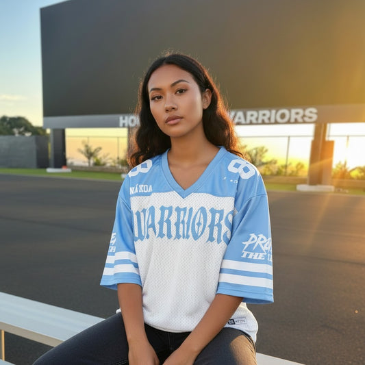 Warriors Fan Game Day Mesh Jersey - Powder Blue & White