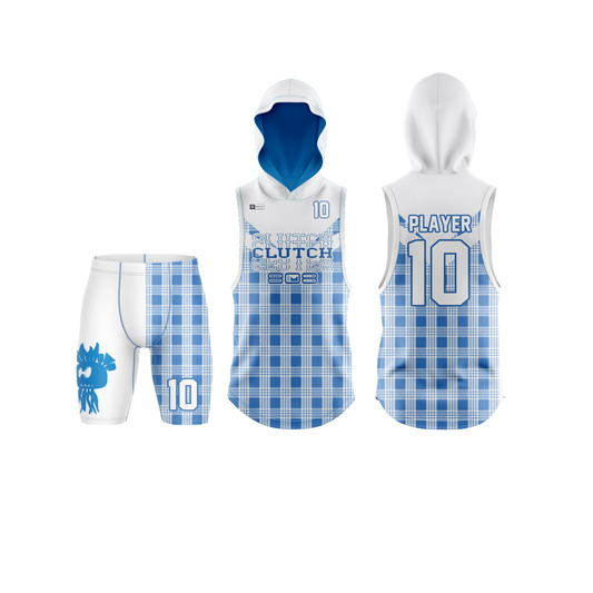 *CUSTOM* Clutch 808 Flag Football Jersey Set - White