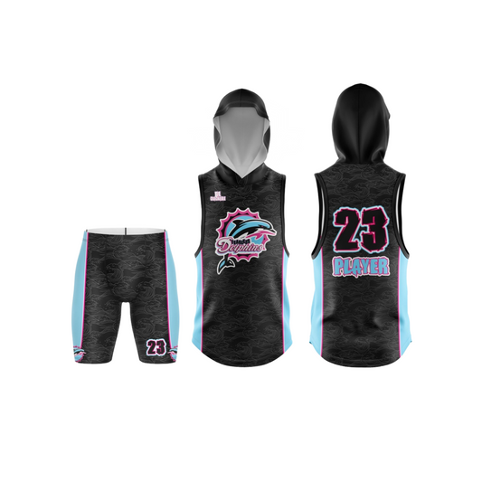 *CUSTOM* Fearless Dolphins Flag Football Jersey Combo - Black