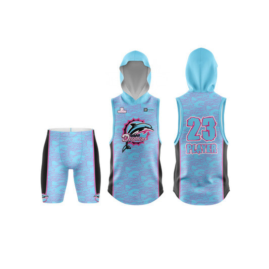 *CUSTOM* Fearless Dolphins Flag Football Jersey Combo - BLUE