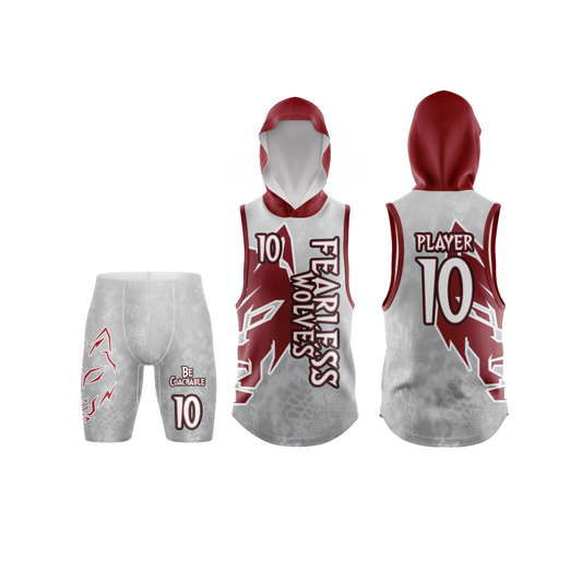 *CUSTOM* Fearless Wolves Flag Football Jersey Combo - WHITE