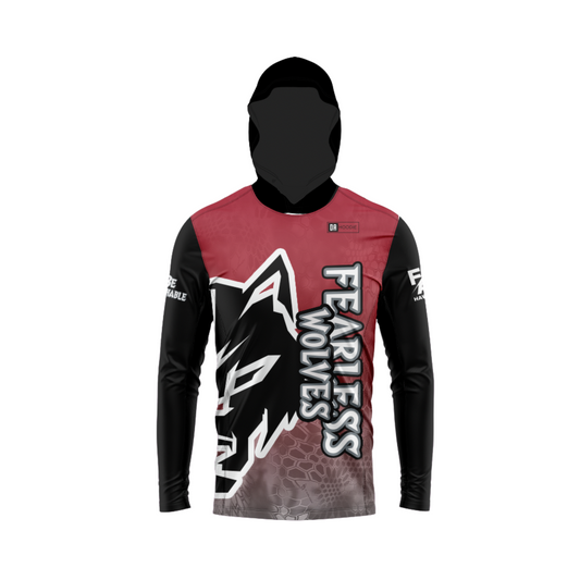 *CUSTOM* Fearless Wolves Flag Football Parent/Coach Booster - Long Sleeve Shirt