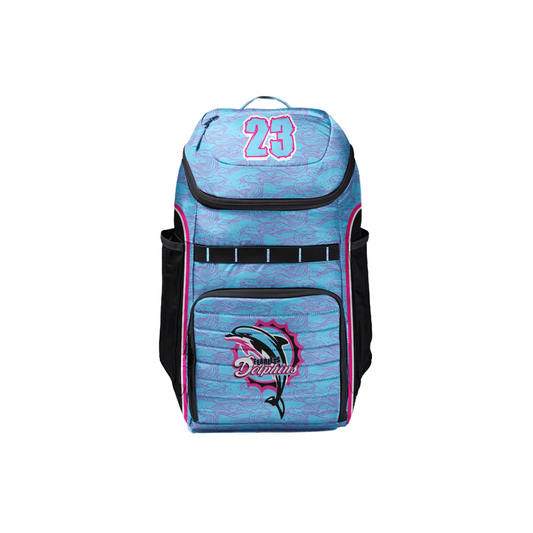 *CUSTOM* Fearless Dolphins Flag Football - Backpack