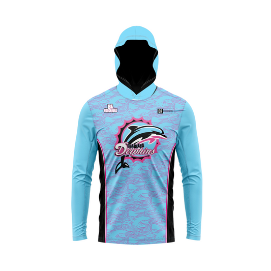 *CUSTOM* Fearless Dolphins Flag Football Parent/Coach Booster - Long Sleeve Shirt