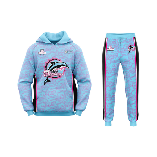 *CUSTOM* Fearless Dolphins Flag Football Hoodie & Pants Set - YOUTH
