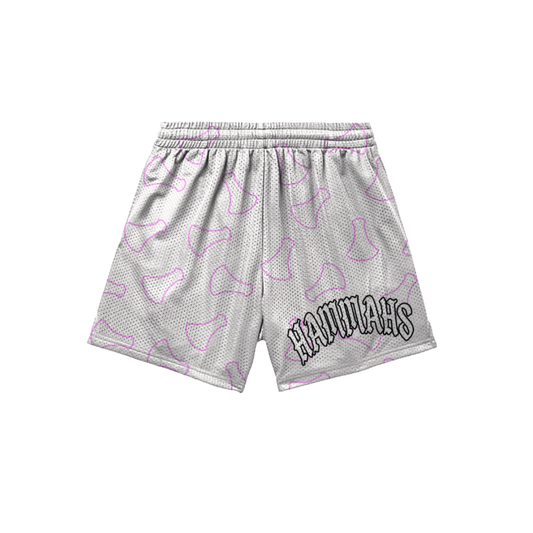 *CUSTOM* Mesh Shorts - HK Hammahs Flag Football Team - PINK