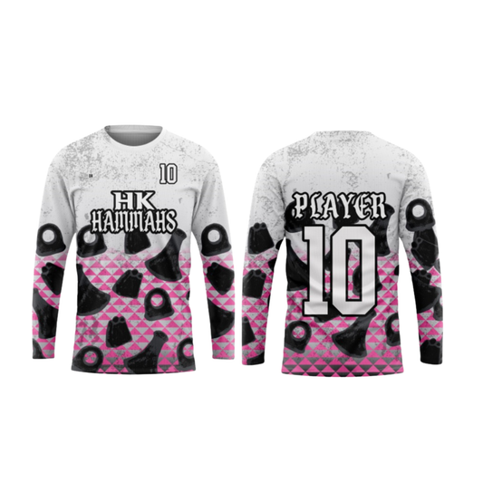 HK Hammahs Flag Football Parent/Coach Booster - Long Sleeve Shirt - PINK