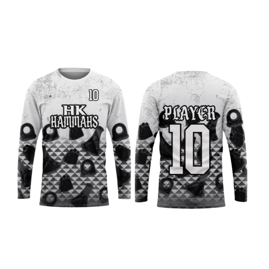 HK Hammahs Flag Football Parent/Coach Booster - Long Sleeve Shirt - WHITE