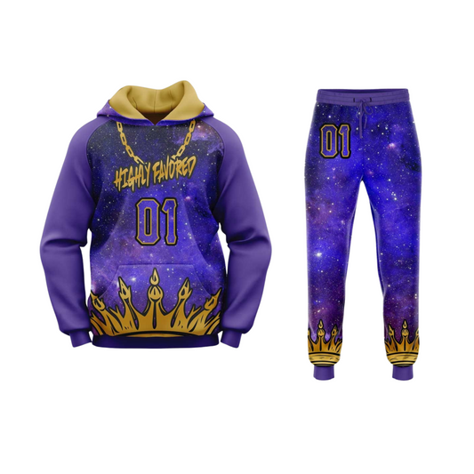 Highly Favored Football Hoodie & Pants Set - ADULT