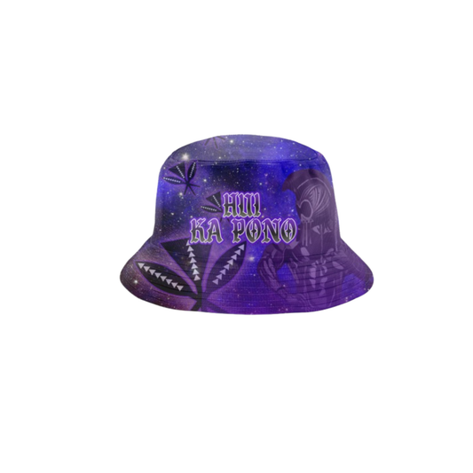 Hui Ka Pono Bucket Hat - Black Purple