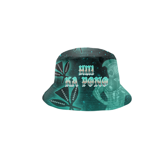 Hui Ka Pono Bucket Hat - Black Teal
