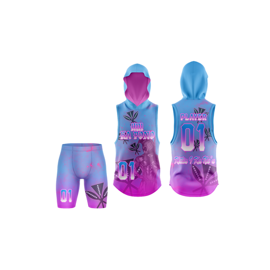 Hui Ka Pono Flag Football Jersey Combo - Blue Pink
