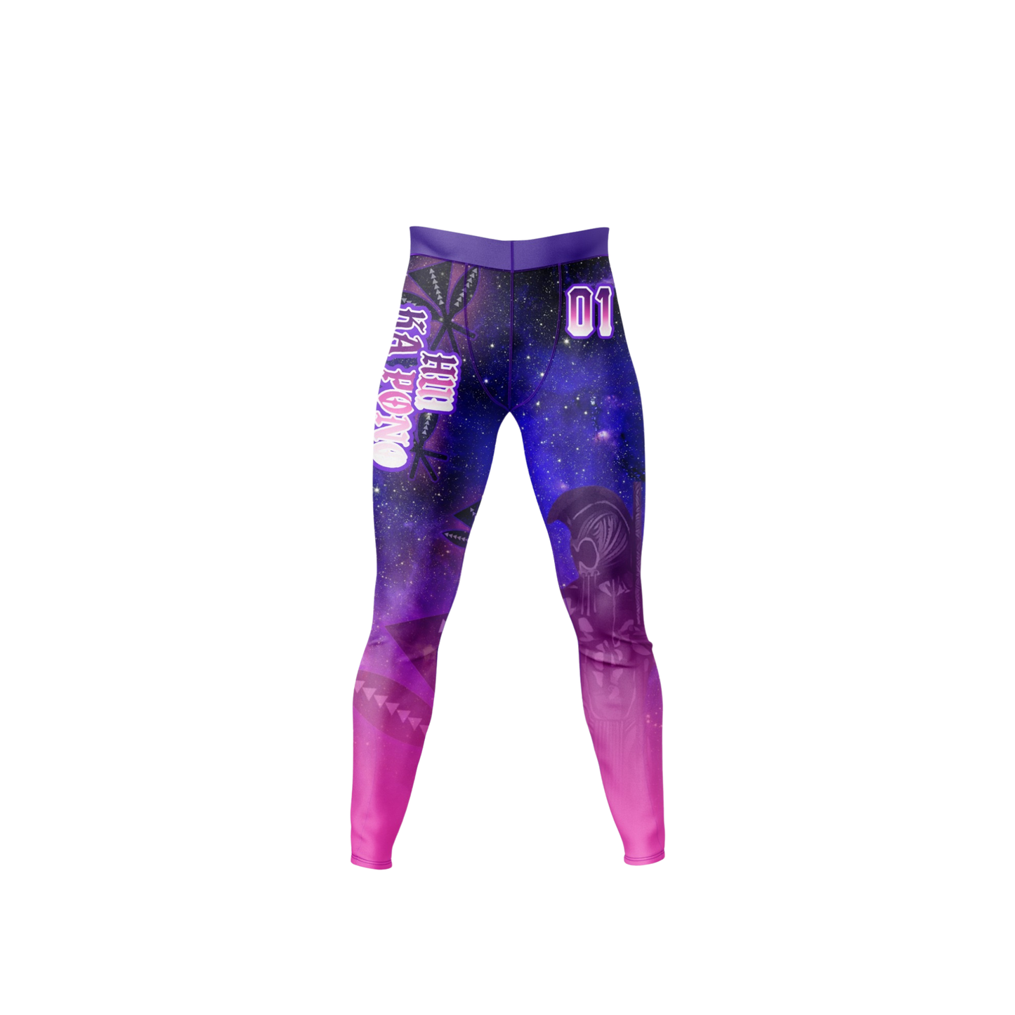 Hui Ka Pono Compression Pants - Purple Pink
