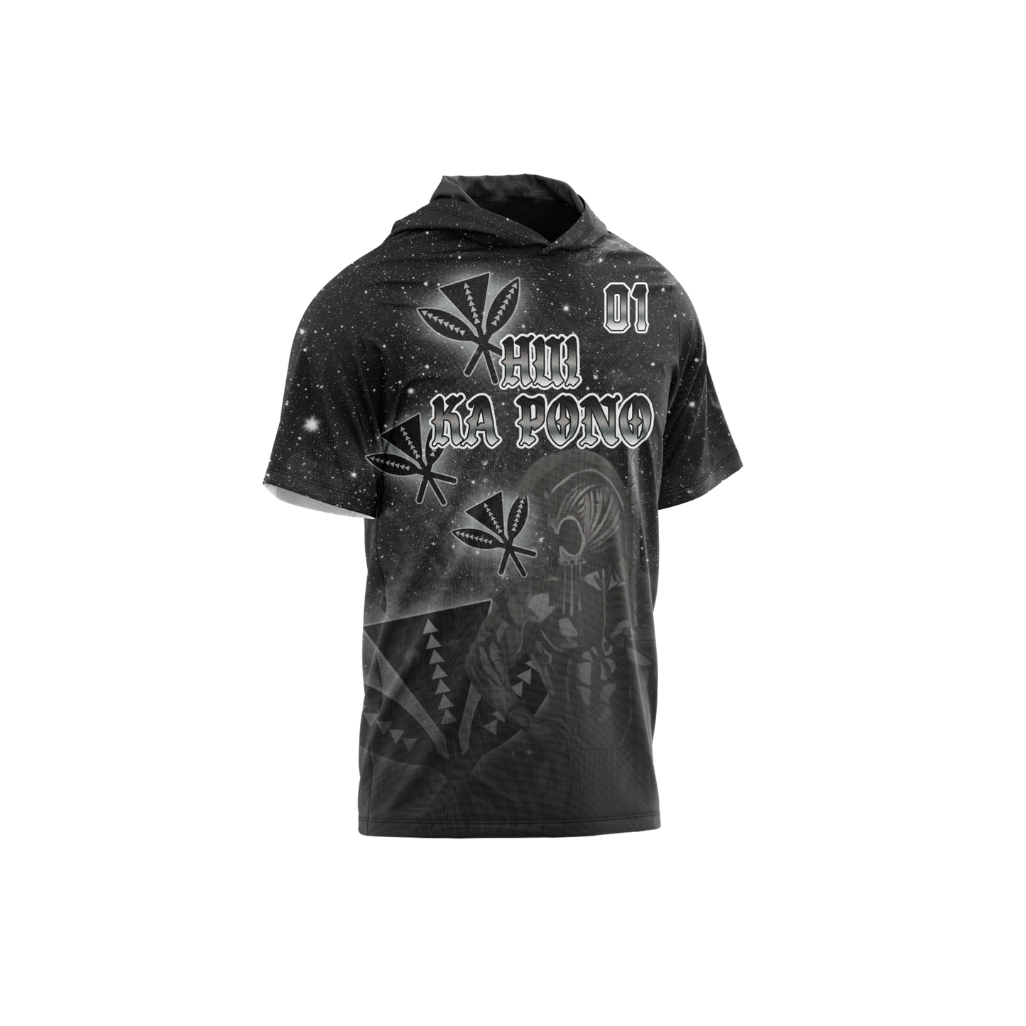 Hui Ka Pono Parent Booster Short Sleeve Shirt - Black White