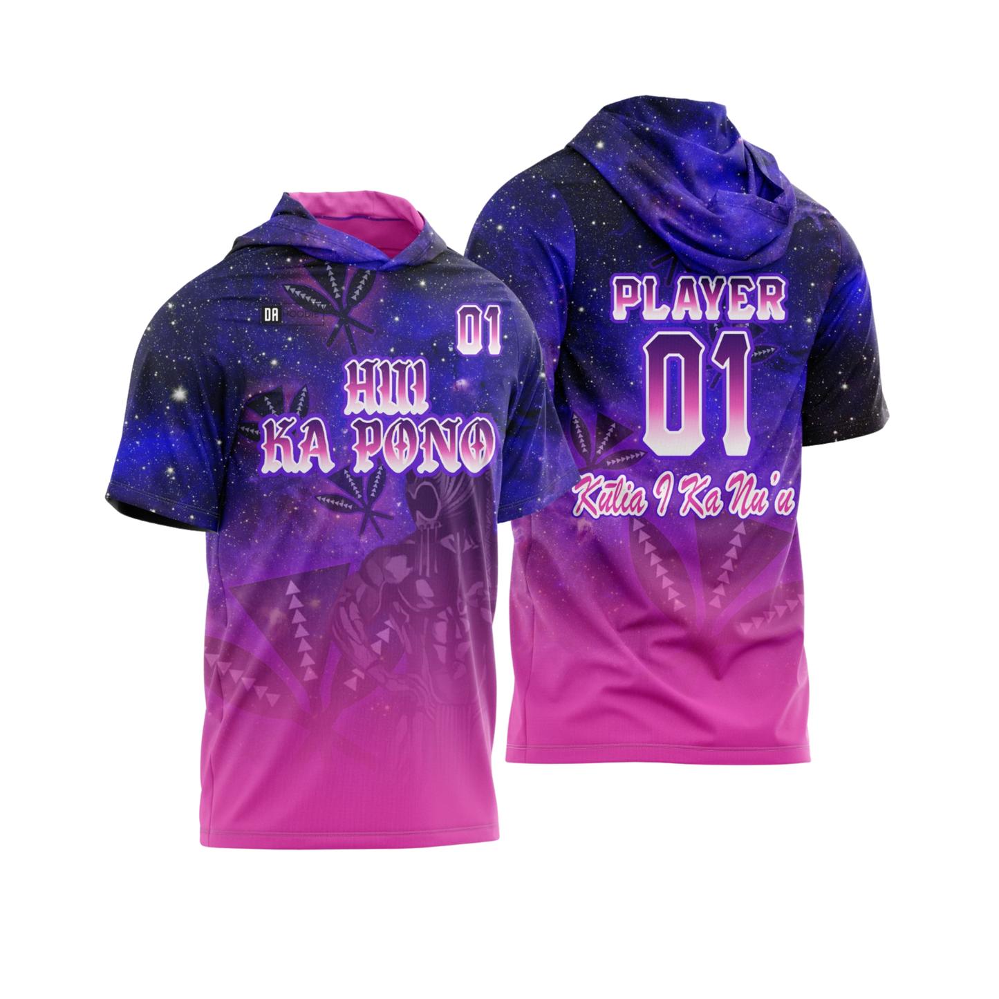 Hui Ka Pono Parent Booster Short Sleeve Shirt - Purple Pink