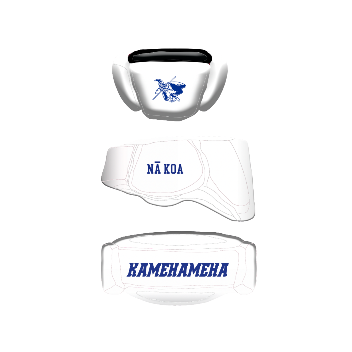 KSK 2026 Warriors Flag Football Helmet - Crown